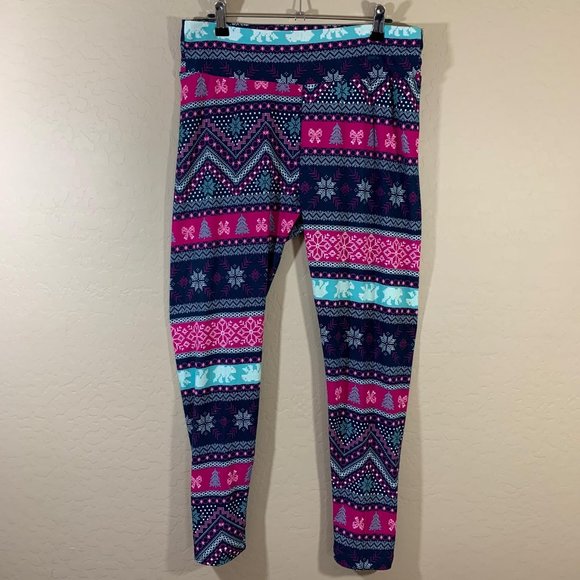 5/$25 No Boundaries Leggings Juniors 15 17 Holiday - Picture 1 of 8
